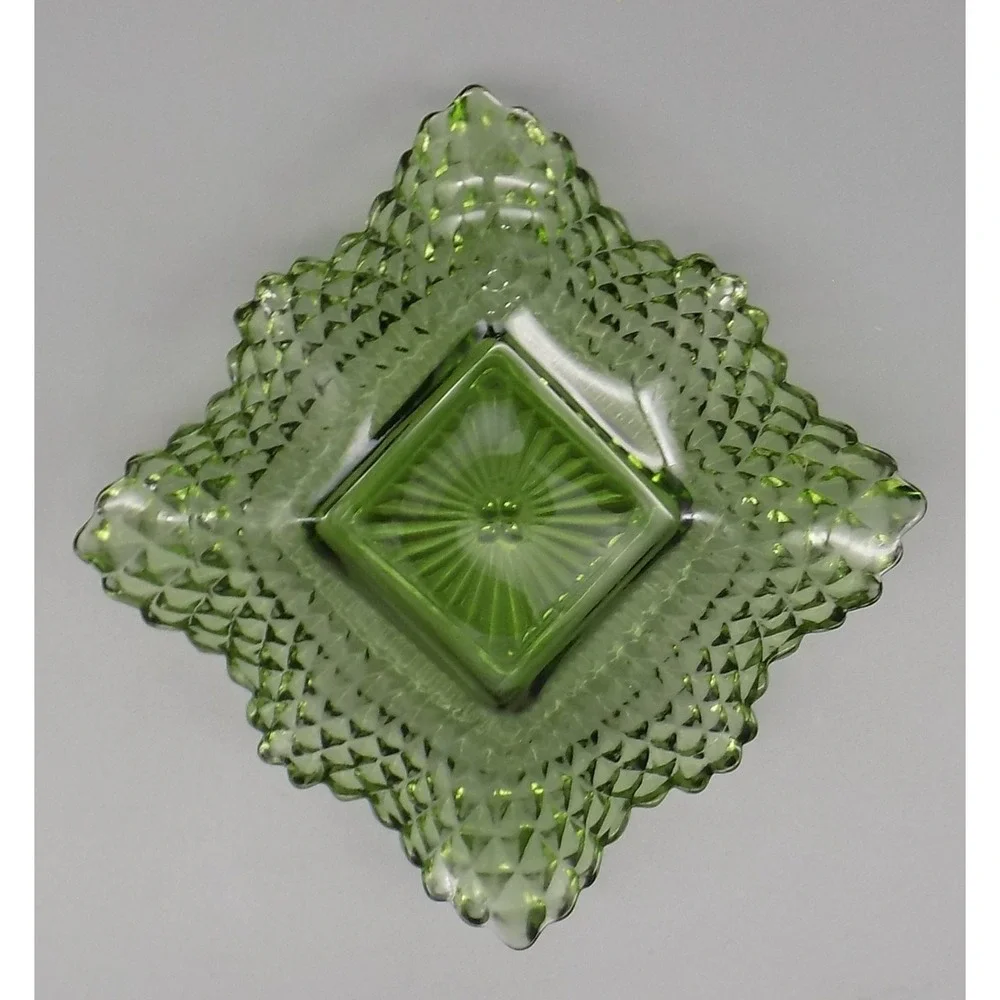 Green Traditions Federal Glass Co Candy Dish 4